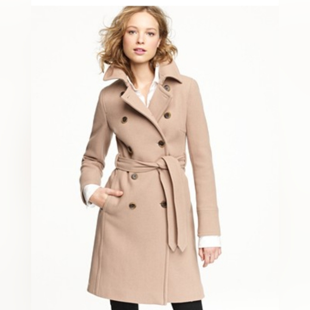 J. Crew Classic Tan Trench Coat